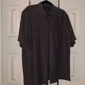 Sumptuous brown button up shirt